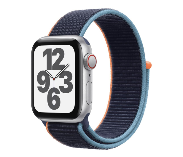 Apple Watch SE 40/Silver Aluminium/Navy Sport Loop LTE - 593159 - zdjęcie